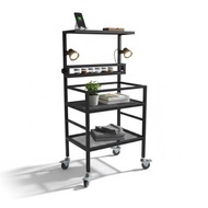 金屬盆栽置物架 網格層板 活動式燈可調高低 含輪子可移動