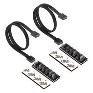 CERRXIAN 4-Pin PWM PC Fan Hub PC 5 Way Splitter 1 to 5 Splitter 5 Way PC Case Internal Motherboard 4