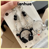 LANHUA Music Headphone Bag Charms, Hanging Bag Decoration Headphone Charms,  Y2K Keychain