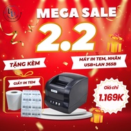 [PRINT PHONE] Order printer, A7 size label, 2 Xprinter 365B stamps, single printer connected to A7 s