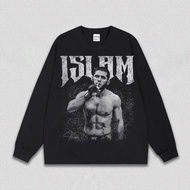 UFC  Men's Eagle Makhachev Islam Printing Sports Training Plus Size Long Sleeve T-shirt MMA Mixed Co