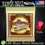 Ernie Ball 2002 Earthwood Medium 80/20 Bronze Acoustic Guitar String (13-56)