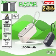 【3C Certified】KATAK Q19 10000mAh Powerbank 22.5W Fast Charging Power Bank Super Mini Pawer Bank KATA