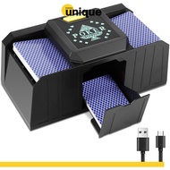 MESIN SIL Automatic Card Shake Machine 2 Deck Shuffle Machine Bridge UNO Games Induction Sensor - S-