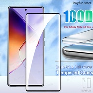 100D For Infinix Note 40 Pro 4G 5G X6850 X6851 X6851B Pro+ Plus 6.78" Full Cover Tempered Film Edge 