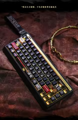TITANNATION Black Myth Wukong PC Keycaps PBT PC Factory Height Keyboard Keycaps Sublimation Abrasion