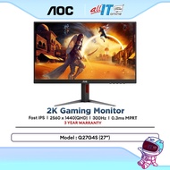 AOC Q27G42ZE / Q27G4Z @260Hz (OC) / Q27G4S @300Hz 27" QHD Fast IPS Gaming Monitor  0.3ms  Adaptive S