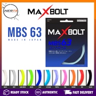 MAXBOLT MBS 63 0.63mm Badminton String Made in Japan 100%ORIGINAL