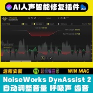 🧠 NoiseWorks DynAssist 2.2.0 AI Auto Vocal Repair & Mixing Plugin Mac [MICHIGO STUDIO]