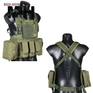 Tactical Outdoor Vest USMC Combat Molle RRV Chest Rig Paintball Harness Airsoft W Canteen Rifle Mag