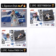 F1 Topps Turbo Attax Card - Isack Hadjar & Liam Lawson - Racing Bulls