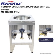 Mk.wares HOMELUX HSB-510M Stainless Steel Commercial Soup Boiler Stand With Gas Burner/Kaki Tong Sup