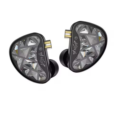 KZ AS24 PRO 24 Unit Upgraded 12BA Balanced Armature Drive Adjustable Earbuds HIFI in Ear Wired Gamin