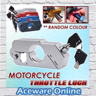 [RANDOM COLOUR] Motorcycle Grip Lock Alarm Throttle Handle Brake Lock Motorcycle Lock Anti Theft Thr