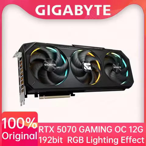 Gigabyte GeForce RTX 5070 GAMING OC 12G Computer Game Graphics Card GDDR7 RGB Fantasy Light Wheel 19