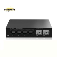 2.5Gb Switch 4 Port 2.5G Unmanaged Network Switch with 2 Port 10GbE + Slot Home Setup Ethernet Switc