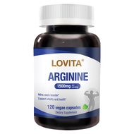 LOVITA Arginine With Pine Bark (120 Vegetarian Capsules) L-Arginine
