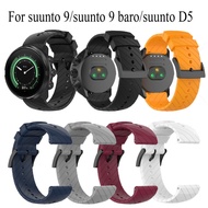 Silicone Strap for suunto 9 baro smart Watch Replacement Bracelet For Suunto 7 D5 Spartan Sport Wrist HR Fossil Q Hybrid Correa