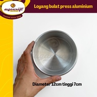 Round press pan without joints 12cm H7cm