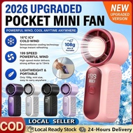 New 199 Speed Mini Handheld Fan With USB Rechargeable Cooling Outdoor Travel Office Gift Portable Fa