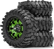 1.9 Beadlock Wheels and Tires OD 88mm / 3.46" for for 1/12 RC Crawler Car MN-82 Truck 4x4 LC79 MN99-