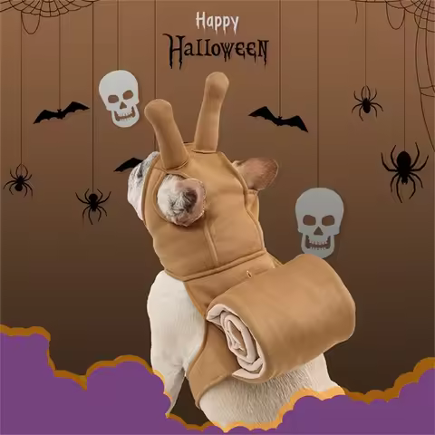 Dogs Jumpsuit Winter Warm Dogs Clothes for Dogs Snail Shape Halloween Pet Clothing Rabbits Cats Chri