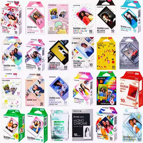 Fujifilm Instax Mini Film Mermaid Tail + Macaroon Instax Mini 12 Color Films 10/20 Sheet For Fuji In