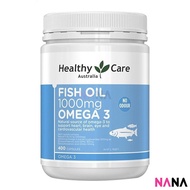 Healthy Care Fish Oil 1000mg Omega 3 400 Capsules (EXP:10 2025)