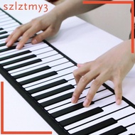 [szlztmy3] Roll up Piano Electric Hand Roll Piano Keyboard for Travel Gifts