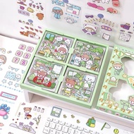 Journal Sticker Multiple Theme Pattern Cute Cartoon Girl Design DIY Diary Album Material 可爱手账贴纸素材套装少