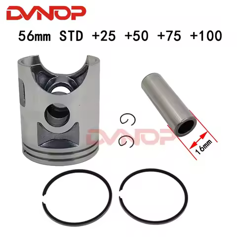 Motorcycle DT125 piston ring piston diameter 56mm 56.25mm 56.5mm Piston pin 16mm for yamaha 125cc DT