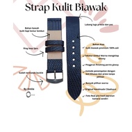 SPECIAL BIWAK LEATHER STRAP IN DARKNESS COLOR