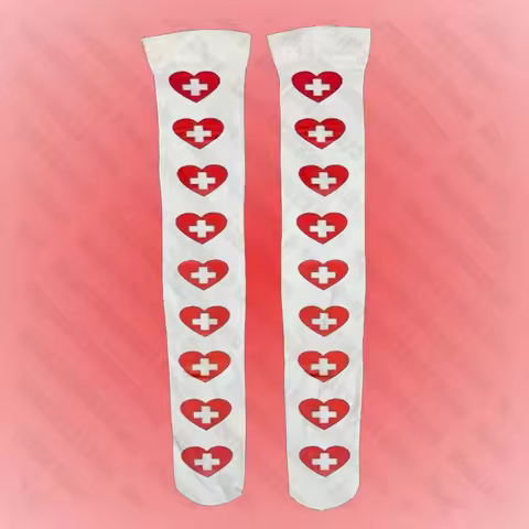 Y2k Style long socks Punk Gothic Printing Street Over knees socks Emo girls Retro Cool Print Y2K Sty