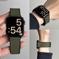 New Crazy Horse Leather Silicone Magnetic iwatch Strap Suitable for Apple Watch app lewatch s10/9 Sp