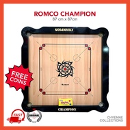 ROMCO Champion 87cm Carrom Board FREE Carrom Men • Good Quality Papan Karom Kayu