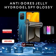 Anti-scratch jelly Hydrogel spy glossy privacy screen protector ADVAN Nasa PLUS Nasa I6 I6A I6C S5 E