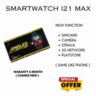 ULTRA i21 MAX SMARTWATCH SIM + 5G SIMCARD + PLAYSTORE BOLEH DOWNLOAD APP + CAMERA + SCREEN SUPER AMO