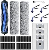 16 Piece Accessory Set for Ecovac S Deebot T80 Omni/T80, 1 Rubber Main Brush, 4 Filters, 2 Mop Rolle