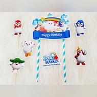Badanamu topper Pudding topper birthday topper happy birthday tart cake decoration
