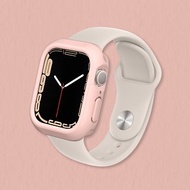 Apple Watch 9/8/SE2/7/6/SE/5/4 邊框保護殼-櫻花粉