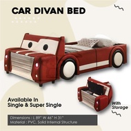 CAR DIVAN BED WITH STORAGE / CHILREN BED / KID BED / CAR BED / TRUCK BED / SINGLE BEDFRAME