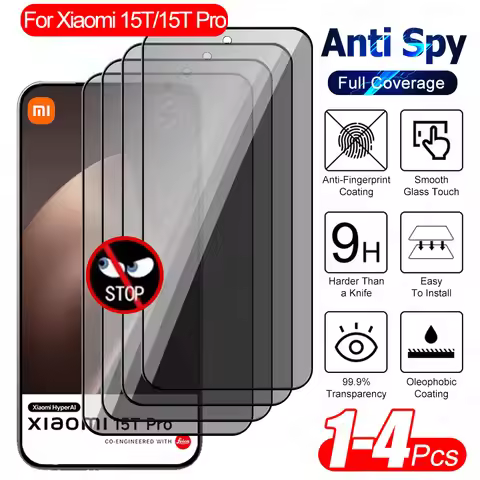 1-4Pcs Privacy Screen Protector For Xiaomi 15T Pro 2025 Mi15Tpro Xiaomi15T Xiomi 15 T T15 15Tpro Mi1