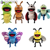 AARON1 Plush Dragonflies Hand Puppet, Ladybugs Plush Bees Animal Insect Hand Puppet, Animals Hand Finger Puppet Role-Playing Dragonflies Soft Hand Finger Story Puppet Kids