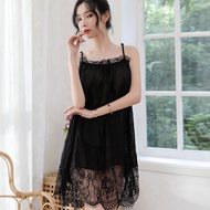 【FLDD】🌸Ready Stock🌸baju tidur seksi Seksi piyama saiz besar piyama renda piyama nampak terus piyama 