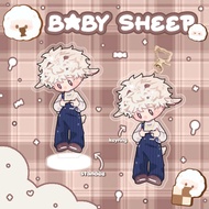 Cute baby sheep keychain