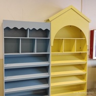 Wooden Showcase Bookcase Library Shelf Bookshelf Showcase HQ7M