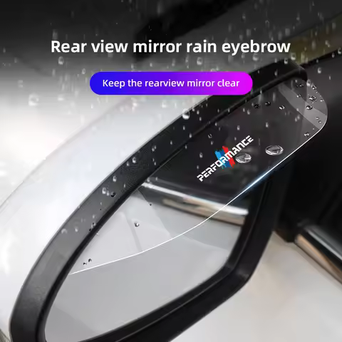 2Pcs Car Rearview Mirror Rain Eyebrow Visor Sticker For BMW Performance E39 E90 E46 G22 G32 F25 F20 