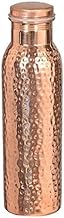 OSNICA 600 ML Copper Water Bottle Ayurvedic Water Copper Bottle - Leak-Proof Water Bottle Seal Cap, Joint Free Copper Bottle for Health Benefits18 Oz (Hammered)