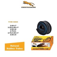 TAYAR TUBES GETAH SEMULA JADI CHEETAHKING 2.00-17, 2.25-17, 2.50-17, 2.75-17, 2.50-18, 2.75-21, 3.00