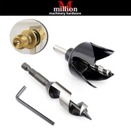millionhardware - 54mm Door Lock Installation Kit Hole Saw Drill Bits Set Professional Lock Cutter A